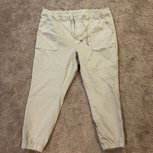 AE khaki joggers